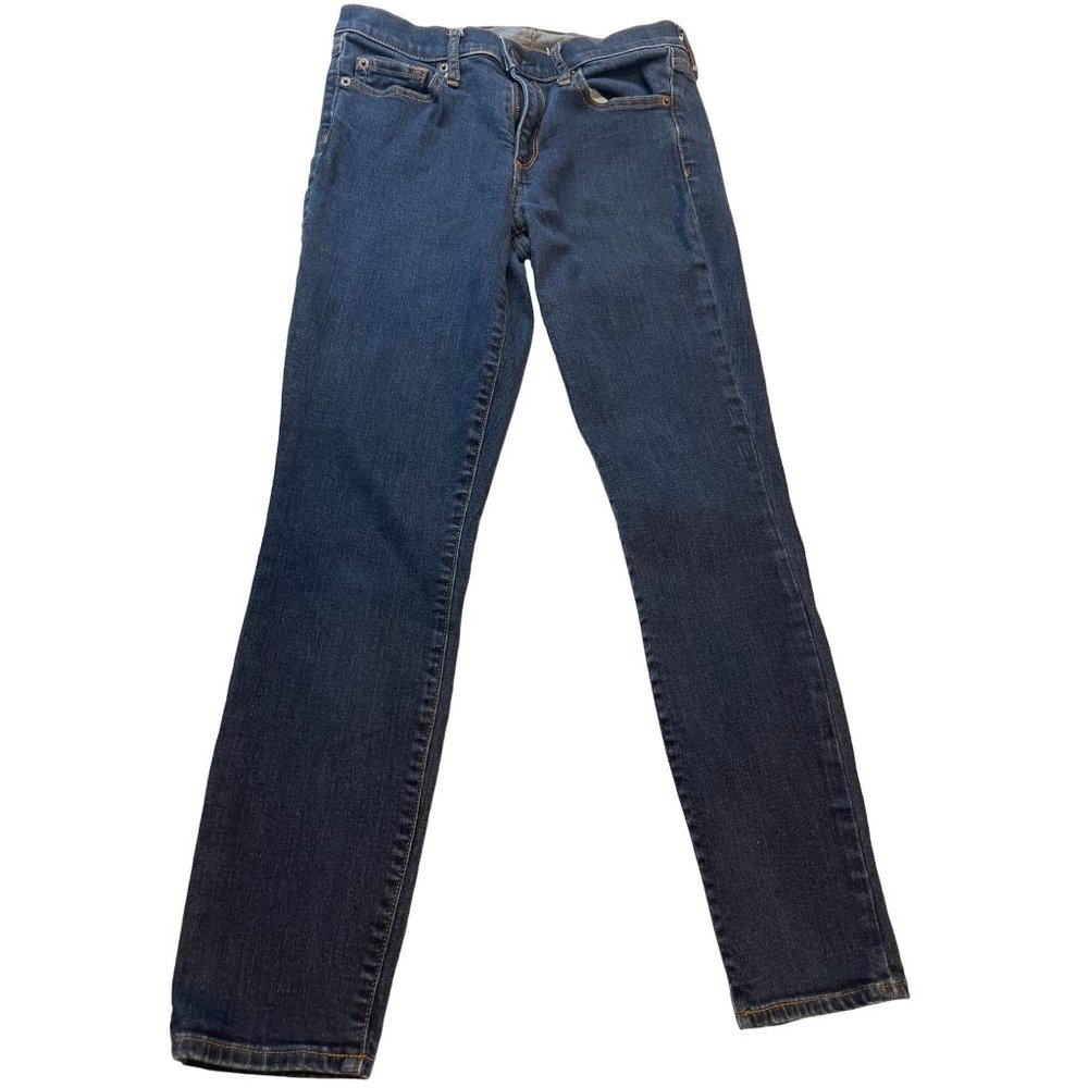 Gap 1969 Womens Jeans True Skinny Ankle Denim Stretch Blue Size 26 Regular